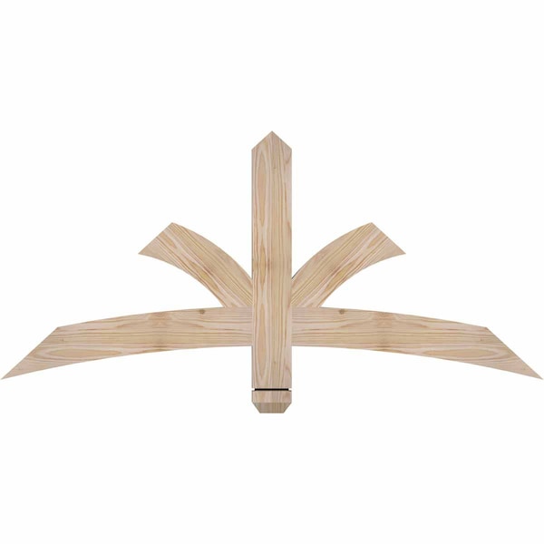 Ekena Millwork Davenport Smooth Timber Gable Bracket, Douglas Fir, 48"W x 22"H x 1 1/2"D x 3 1/2"F, 11/12 Pitch GBW048X22X0204DAV00SDF - main